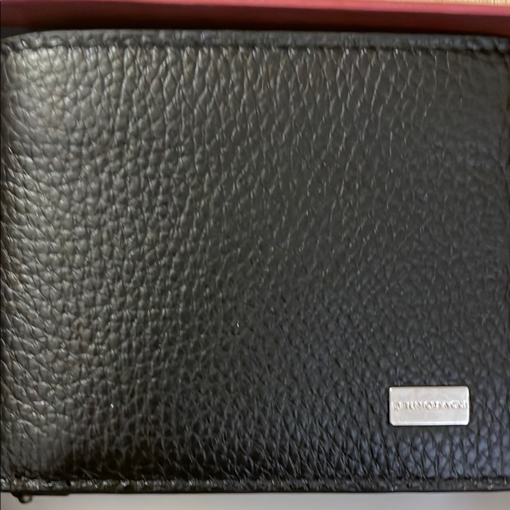 NWT Bruno Magli Elegant Black Textured Wallet
